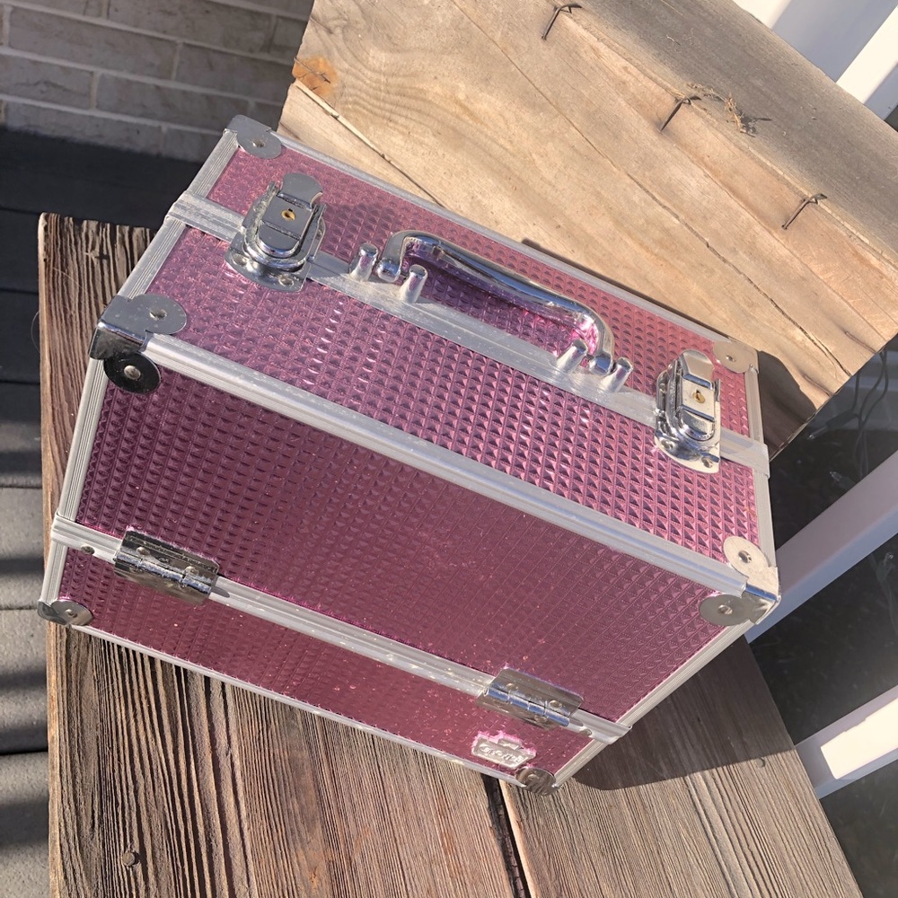 Caboodles pink train case